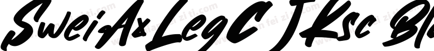 SweiAxLegCJKsc Black字体转换